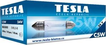 TESLA B85302 - Лампа C5W, 24V,sV 8,5-8 накаливания (габаритного/стояночного освещения) TESLA autodif.ru