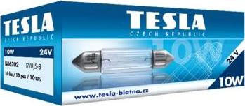 TESLA B86202 - Лампа автомобильная C10W 24V-10W (SV8,5) (Tesla) autodif.ru