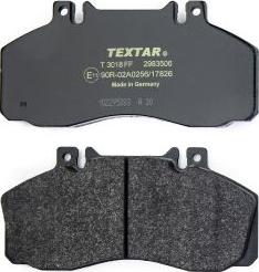 Textar 2983506 - Тормозные колодки, дисковые, комплект autodif.ru