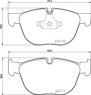 Textar 2417003 - Тормозные колодки, дисковые, комплект autodif.ru