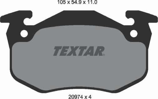 Textar 89009700 - Дисковый тормозной механизм, комплект autodif.ru
