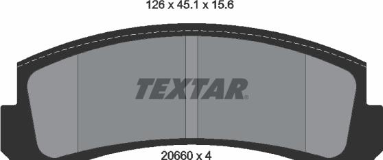 Textar 2066001 - Тормозные колодки, дисковые, комплект autodif.ru