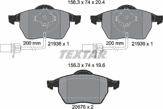 Textar 89012900 - Дисковый тормозной механизм, комплект autodif.ru