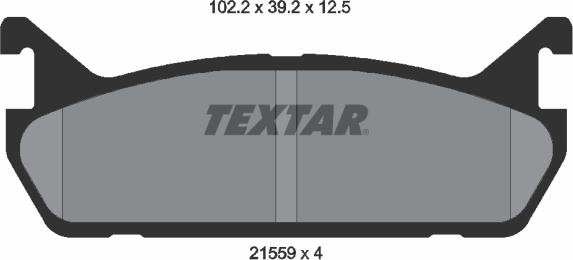 Textar 2155901 - Тормозные колодки, дисковые, комплект autodif.ru