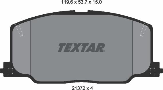 Textar 2137201 - Тормозные колодки, дисковые, комплект autodif.ru