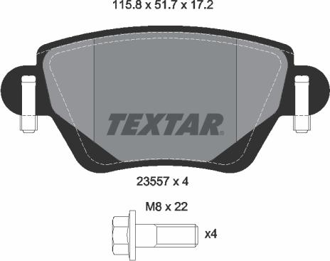 Textar 89007100 - Дисковый тормозной механизм, комплект autodif.ru
