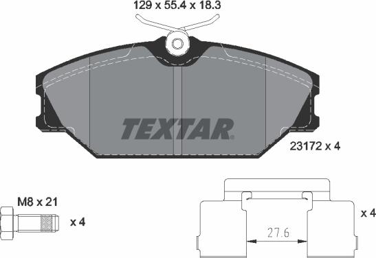 Textar 89005600 - Дисковый тормозной механизм, комплект autodif.ru