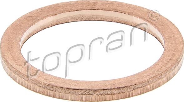 Topran 504 102 - Уплотнительное кольцо, резьбовая пробка маслосливного отверстия autodif.ru