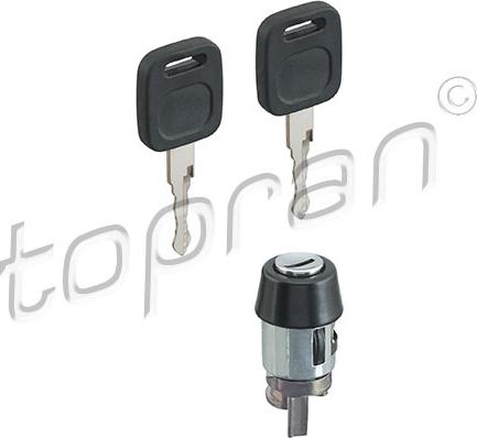 Topran 107 090 - Личинка VAG замка зажиг.+ ключ 80,90 B2,B3, 100 W44 autodif.ru