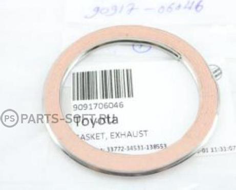 TOYOTA 90917-06046 - Уплотнительное кольцо, труба выхлопного газа autodif.ru