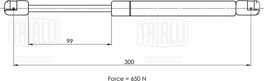 Trialli GS 0903 - Амортизатор упор для а-м Renault Fluence 10- крышки багажника autodif.ru