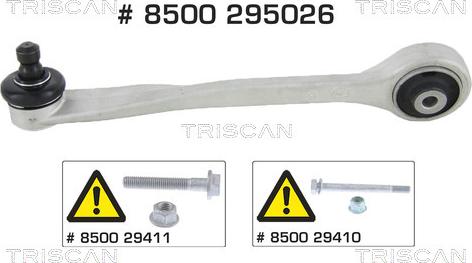 Triscan 8500 295026 - Рычаг подвески колеса autodif.ru