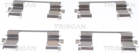 Triscan 8105 431637 - Комплектующие для колодок дискового тормоза autodif.ru