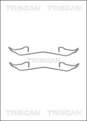 Triscan 8105 161617 - Комплектующие для колодок дискового тормоза autodif.ru