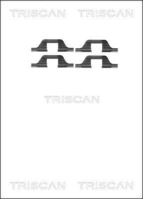 Triscan 8105 101591 - Комплектующие для колодок дискового тормоза autodif.ru