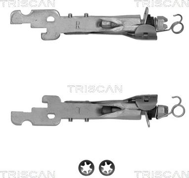 Triscan 8105 103002 - Комплект регулятора, барабанный тормозной механизм autodif.ru