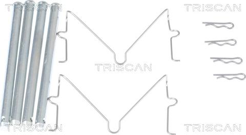 Triscan 8105 131648 - Комплектующие для колодок дискового тормоза autodif.ru
