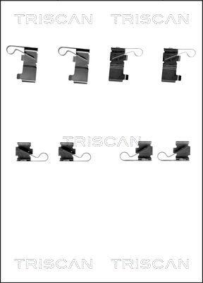 Triscan 8105 131639 - Комплектующие для колодок дискового тормоза autodif.ru
