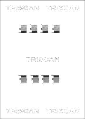 Triscan 8105 131623 - Комплектующие для колодок дискового тормоза autodif.ru