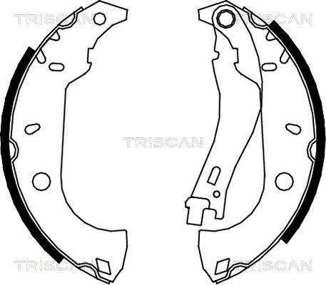 Triscan 8100 15483 - Комплект тормозных колодок, барабанные autodif.ru
