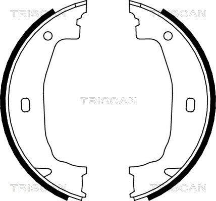 Triscan 8100 11011 - Комплект тормозных колодок, барабанные autodif.ru