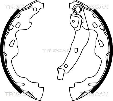 Triscan 8100 13035 - Комплект тормозных колодок, барабанные autodif.ru
