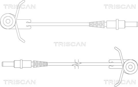 Triscan 8115 10004 - Сигнализатор, износ тормозных колодок autodif.ru