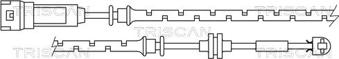 Triscan 8115 10008 - Сигнализатор, износ тормозных колодок autodif.ru