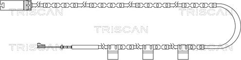 Triscan 8115 17019 - Сигнализатор, износ тормозных колодок autodif.ru