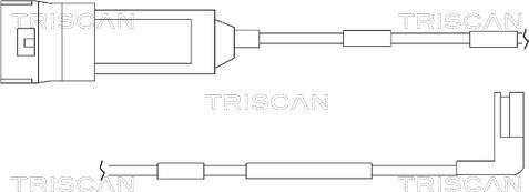 Triscan 8115 24002 - Сигнализатор, износ тормозных колодок autodif.ru
