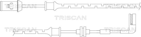 Triscan 8115 24015 - Сигнализатор, износ тормозных колодок autodif.ru