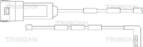 Triscan 8115 24016 - Сигнализатор, износ тормозных колодок autodif.ru