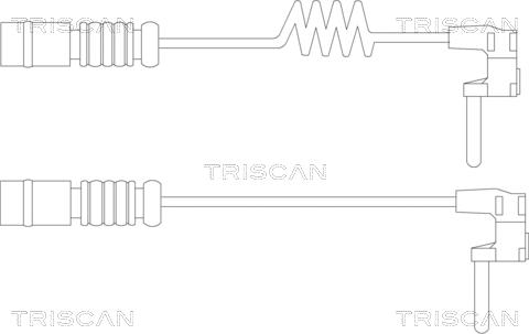 Triscan 8115 23020 - Сигнализатор, износ тормозных колодок autodif.ru