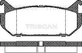 Triscan 8110 50184 - Тормозные колодки, дисковые, комплект autodif.ru