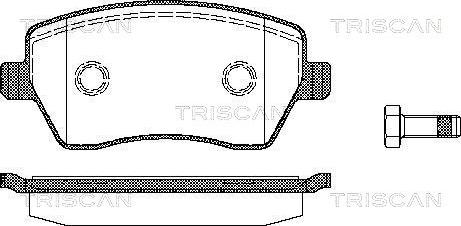 Triscan 8110 14039 - Тормозные колодки, дисковые, комплект autodif.ru
