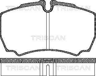 Triscan 8110 15029 - Тормозные колодки, дисковые, комплект autodif.ru