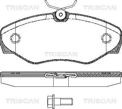 Triscan 8110 10529 - Тормозные колодки, дисковые, комплект autodif.ru