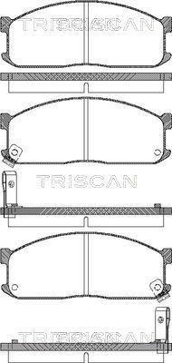 Triscan 8110 10873 - Тормозные колодки, дисковые, комплект autodif.ru