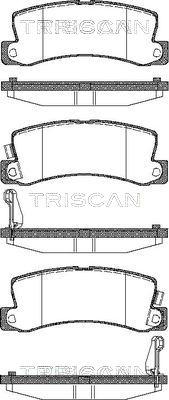 Triscan 8110 13040 - Тормозные колодки, дисковые, комплект autodif.ru