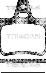 Triscan 8110 38933 - Тормозные колодки, дисковые, комплект autodif.ru