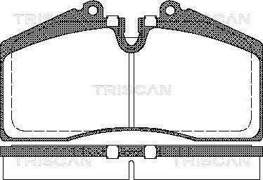 Triscan 8110 29160 - Тормозные колодки, дисковые, комплект autodif.ru