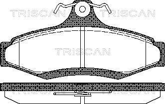 Triscan 8110 21004 - Тормозные колодки, дисковые, комплект autodif.ru
