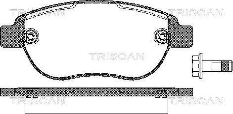 Triscan 8110 28022 - Тормозные колодки, дисковые, комплект autodif.ru
