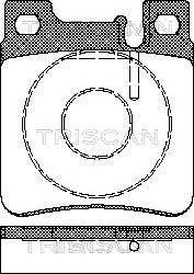 Triscan 8110 23003 - Тормозные колодки, дисковые, комплект autodif.ru