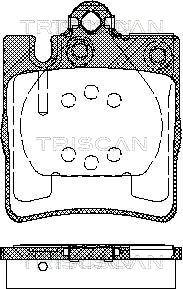 Triscan 8110 23019 - Тормозные колодки, дисковые, комплект autodif.ru
