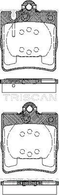 Triscan 8110 23027 - Тормозные колодки, дисковые, комплект autodif.ru