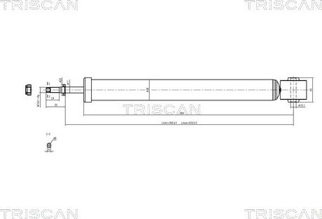 Triscan 8705 29202 - Амортизатор autodif.ru