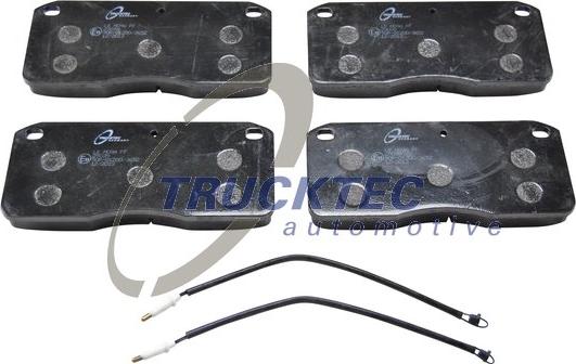 Trucktec Automotive 03.35.091 - Тормозные колодки, дисковые, комплект autodif.ru