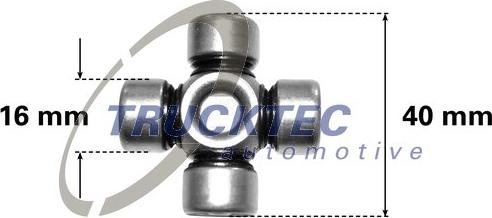 Trucktec Automotive 0234046 - Шарнир, колонка рулевого управления autodif.ru