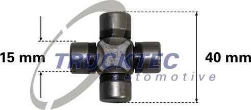 Trucktec Automotive 02.34.033 - Шарнир, колонка рулевого управления autodif.ru